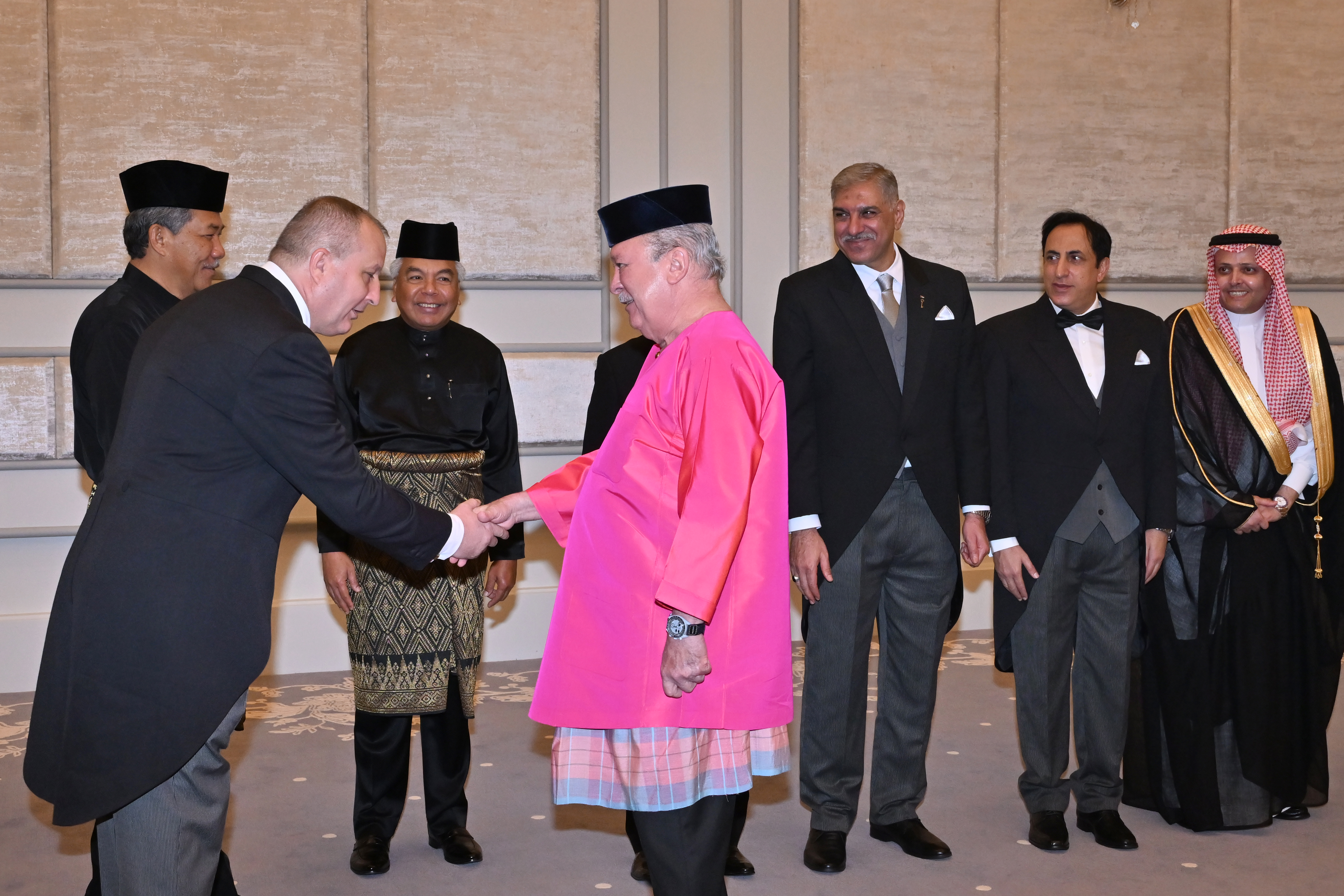 The King and Dr Sandor Sipos